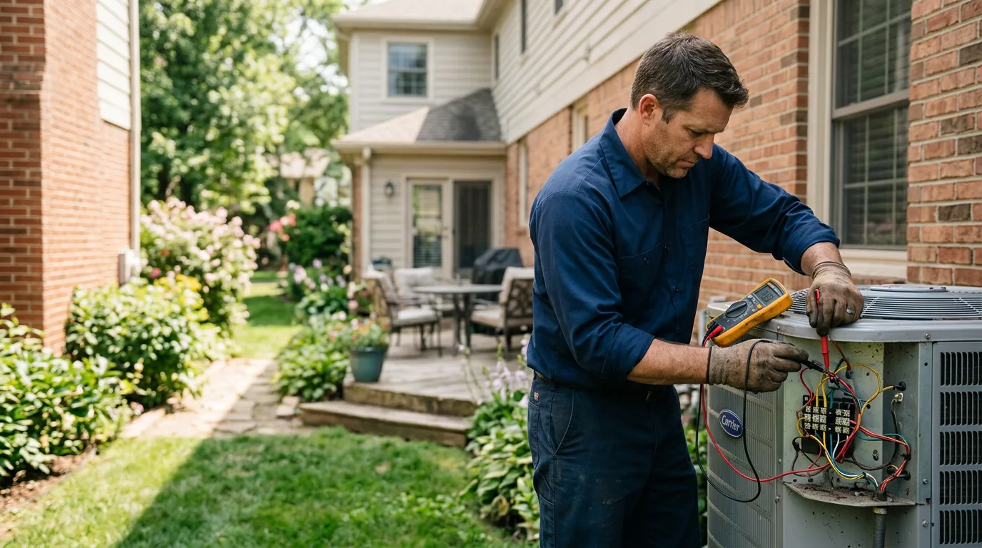 HVAC technician working near Ashuelot, NH
